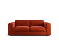 Habitat Ayr Large Velvet 3 Seater Sofa - Burnt Orange