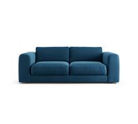 Habitat Ayr Large Velvet 3 Seater Sofa - Ink Blue
