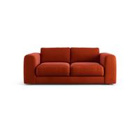 Habitat Ayr Velvet 3 Seater Sofa - Burnt Orange