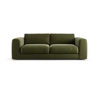 Habitat Ayr Velvet 4 Seater Sofa - Green