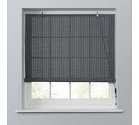 Habitat Bamboo Grey Roller Blind - 120cm