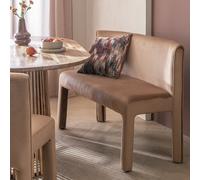 Habitat Bastian Velvet Dining Bench - Natural
