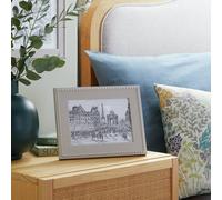 "Habitat Beaded Grey Wooden Picture Frame - 4x6"""