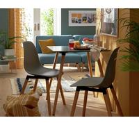 Habitat Berlin Grey Dining Table & 2 Grey Chairs