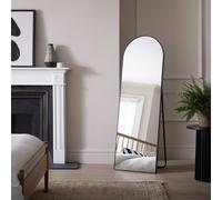 Habitat Black Free Standing Arch Cheval Mirror - 150x50cm