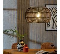 Habitat Black Paper Rope Easy Fit Lampshade - 55cm