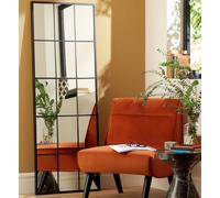 Habitat Black Window Full Length Wall Mirror - 140x60cm