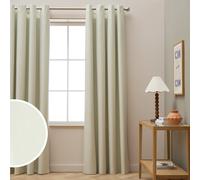 Habitat Blackout Eyelet Curtains - Cream - 117x137cm
