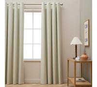 Habitat Blackout Eyelet Curtains - Cream - 117x183cm