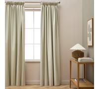 Habitat Blackout Pencil Pleat Curtains - Cream - 117x137cm