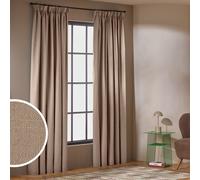 Habitat With Linen Blackout Curtains - Stone - 117x183cm