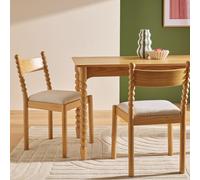 Habitat Blaire Bobbin Pair of Chair - Natural