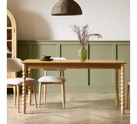 Habitat Blaire Bobbin Wood Veneer Dining Table - Oak
