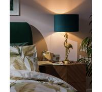 Habitat Blue Velvet Easy Fit Lampshade - 30cm
