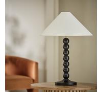 Habitat Bobbin Mango Wood Table Lamp Base Only - Black