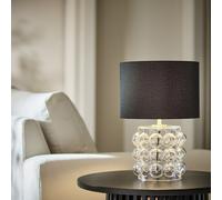Habitat Bobble Glass Mini Table Lamp - Clear & Black