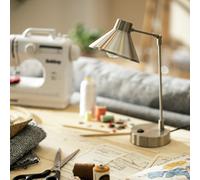Habitat Bobby Metal Desk Lamp - Silver