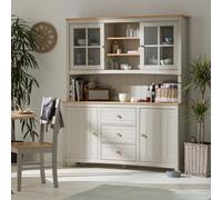 Habitat Bournemouth 4 Door 3 Drawer Sideboard -Light Grey