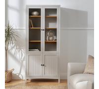 Habitat Bournemouth 4 Door Bookcase Cabinet - Grey