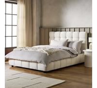 Habitat Bowie Double End Lift Ottoman Bed - Cream