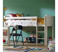 Habitat Brooklyn Mid Sleeper Bed Frame with Desk -White