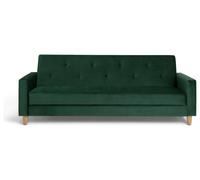 Habitat Brooks Fabric 3 Seater Clic Clac Sofa Bed - Green