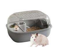 Habitat Cage for Hamsters - House with Open Lid for Small Animals, Perfect for Indoor and Outdoor Use, Travel, Apartment or Dormitory | Safe and Convenient Space