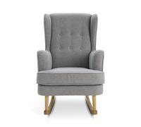 Habitat Callie Fabric Rocking Chair - Light Grey