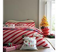 Habitat Candy Stripe Pink & Red Bedding Set - Double
