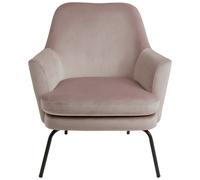 Habitat Celine Velvet Accent Chair - Pink