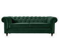 Habitat Chesterfield Velvet 3 Seater Sofa - Green