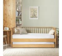 Habitat Chiltern Trundle Day Bed with 2 Mattresses - Oak