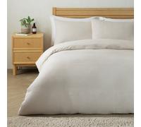 Habitat Chunky Waffle Cream Bedding Set - King size