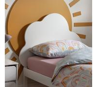 Habitat Cloud Single Bed Frame With Headboard - White