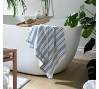 Habitat Coastal Stripe 4 Piece Towel Bale - Blue & White