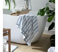 Habitat Coastal Tufted Horizontal Stripe Hand Towel - Blue