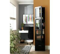 Habitat Compton 1 Door Glass Display Cabinet - Black
