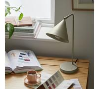 Habitat Cone 40cm Metal Table Lamp - Sage