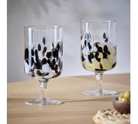 Habitat Confetti Set of 2 White Wine Glasses
