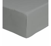 Habitat Cool Cotton Lyocell Dove Grey Fitted Sheet- Double
