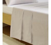Habitat Cool Cotton Lyocell Grey Flat Sheet - Single