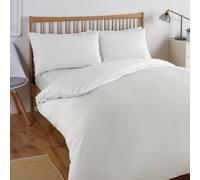 Habitat Cool Cotton Lyocell Plain White Bedding Set - Double