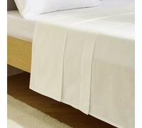 Habitat Cool Cotton Lyocell White Flat Sheet - King size