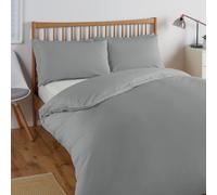 Habitat Cool Lyocell Cotton Dove Grey Bedding Set - Double