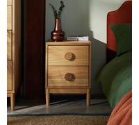 Habitat Cornelia 2 Drawer Bedside Table - Oak