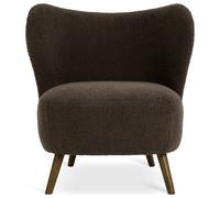Habitat Cory Boucle Accent Chair - Brown