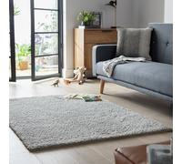 Habitat Cosy Dove Grey Shaggy Rug - 160x230cm