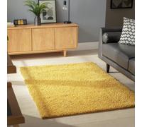 Habitat Cosy Mustard Shaggy Rug - 120x170cm
