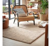 Habitat Cosy Natural Shaggy Rug - 120x170cm