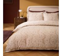 Habitat Cotton 200 TC Luxe Mark Making Natural Bedding Set - Single